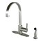 Gourmetier LS8718CTLSP Continental Single-Hndl Kitchen Faucet W/Side Sprayer, Nkl LS8718CTLSP - alternate 1